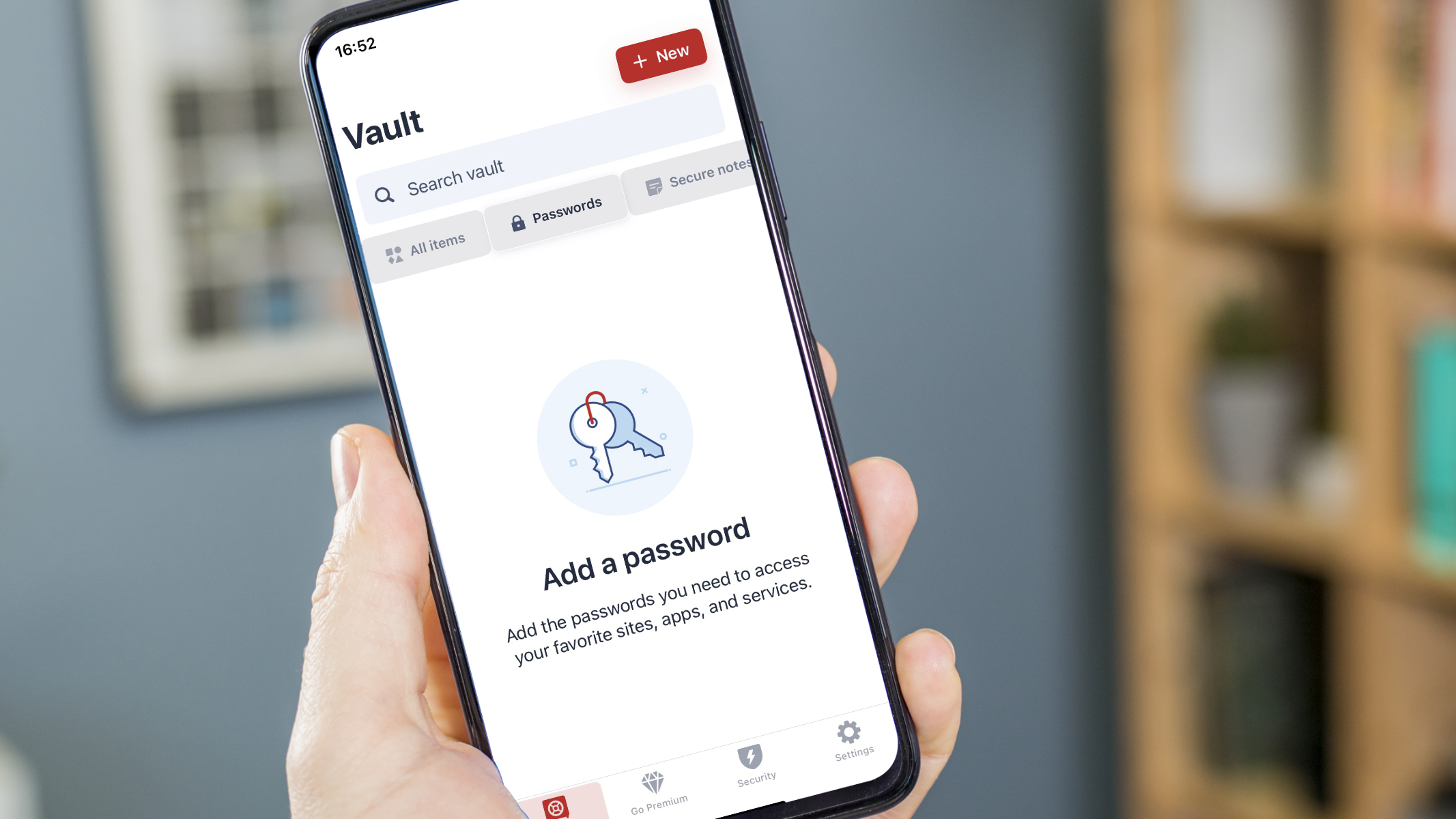 Security options on LastPass App